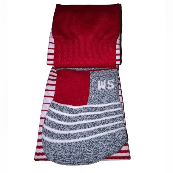 Adidas Team Speed OTC Soccer Socks 1 Pair Youth 13C-4Y Red & White w Logo NEW! - Picture 7 of 11